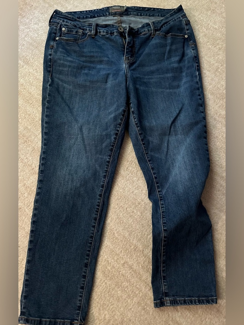 torrid Dark Blue Straight Leg Jeans